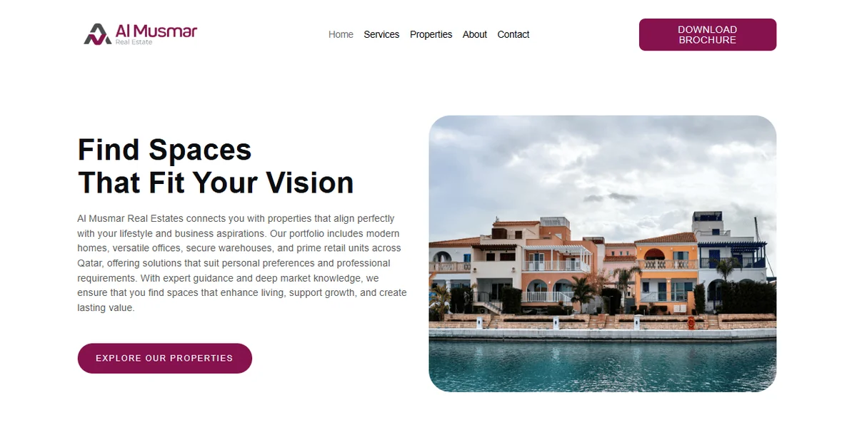 Al Musmar supplied homepage capture